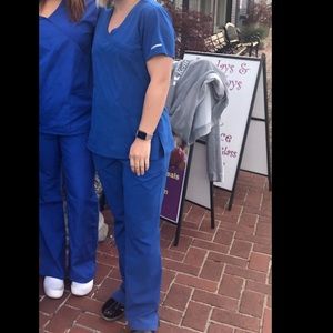 Sketchers Royal blue scrubs